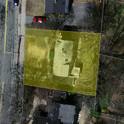 144 Cherry St, Newton MA 02465-1239 aerial view