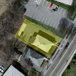 103 Lexington St, Newton MA  02466-1345 aerial view