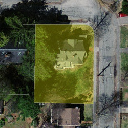 16 Hancock Ave, Newton MA 02459-1701 aerial view