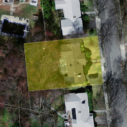 30 Helene Rd, Newton MA 02468-1025 aerial view