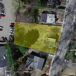 24 Garland Rd, Newton MA  02459-1709 aerial view