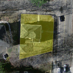 141 Parker St, Newton MA  02459-2546 aerial view