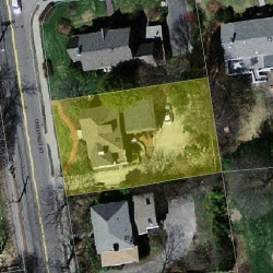 810 Chestnut St, Newton MA  02468-2039 aerial view