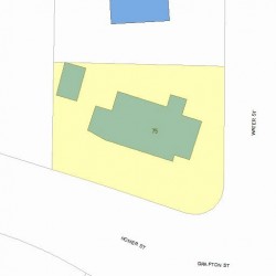75 Homer St, Newton MA 02459-1512 plot plan