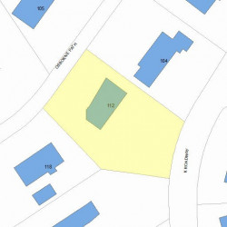 112 Osborne Path, Newton MA 02459-3543 plot plan