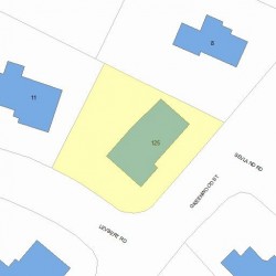 125 Greenwood St, Newton MA 02459-3006 plot plan