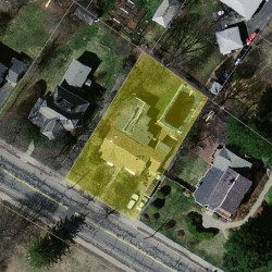 277 Crafts St, Newton MA  02460-1201 aerial view