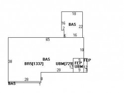 85 Rosalie Rd, Newton MA 02459-3129 floor plan