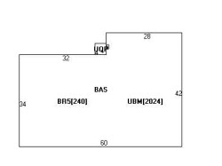 712 Dedham St, Newton MA 02459-2937 floor plan