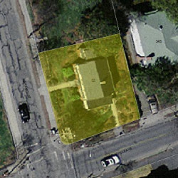 32 Harvard St, Newton MA 02460-2031 aerial view