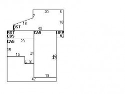 97 Elm St, Newton MA  02465-2009 floor plan