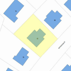 82 Fessenden St, Newton MA 02460-1120 plot plan