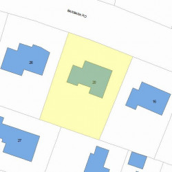 20 Barbara Rd, Newton MA  02465-1103 plot plan