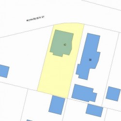 42 Richardson St, Newton MA 02458-1914 plot plan