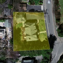 31 Burnham Rd, Newton MA 02465-2927 aerial view