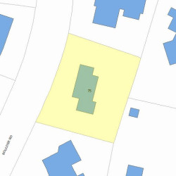 75 Boulder Rd, Newton MA 02459-2648 plot plan