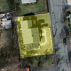 45 Hale St, Newton MA 02464-1310 aerial view