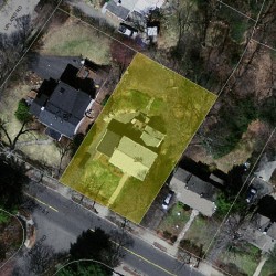 289 Woodward St, Newton MA 02468-2010 aerial view