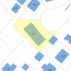20 Glazer Rd, Newton MA  02459-2202 plot plan