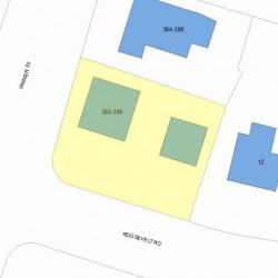 388 Parker St, Newton MA  02459-2605 plot plan