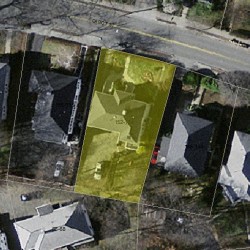 154 Cabot St, Newton MA 02458-2536 aerial view
