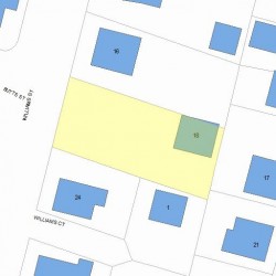 18 Williams St, Newton MA  02464-1329 plot plan