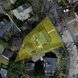 15 Kingston Rd, Newton MA  02461-1013 aerial view