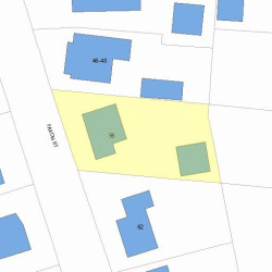56 Faxon St, Newton MA 02458-1035 plot plan