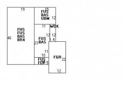 425 Waltham St, Newton MA  02465-1939 floor plan