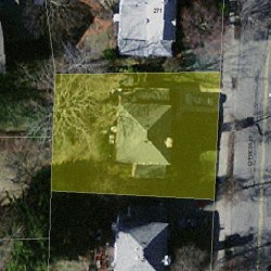 275 Cypress St, Newton MA 02459-2227 aerial view
