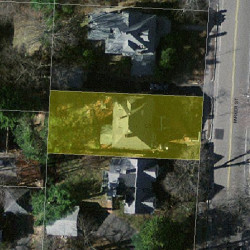 125 Parker St, Newton MA  02459-2545 aerial view