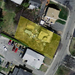 49 Sheridan St, Newton MA 02465-1037 aerial view