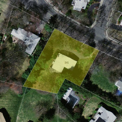 315 Dedham St, Newton MA  02459-2901 aerial view