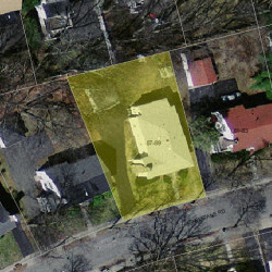 87 Athelstane Rd, Newton MA  02459-2422 aerial view
