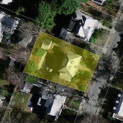 43 Hobart Rd, Newton MA 02459-1312 aerial view