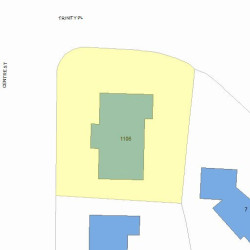 1106 Centre St, Newton MA 02459-1543 plot plan