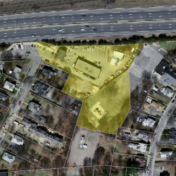 70 Crescent St, Newton MA 02466-2599 aerial view