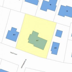 447 Crafts St, Newton MA 02465-1735 plot plan