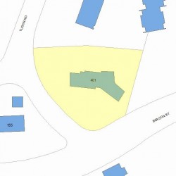 401 Beacon St, Newton MA 02459 plot plan