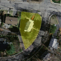 7 Shornecliffe Rd, Newton MA 02458-2437 aerial view