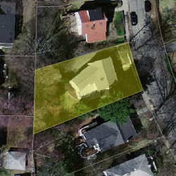 47 Tarleton Rd, Newton MA 02459-1732 aerial view