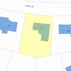 44 Wendell Rd, Newton MA 02459-2611 plot plan
