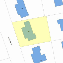 40 White Pine Rd, Newton MA 02464-1223 plot plan