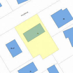 14 Fuller Ave, Newton MA  02465-1309 plot plan