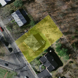 744 Dedham St, Newton MA  02459-3313 aerial view