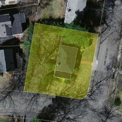 4 Pine Crest Rd, Newton MA  02459-2123 aerial view