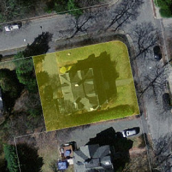 63 Columbus St, Newton MA 02461-1437 aerial view