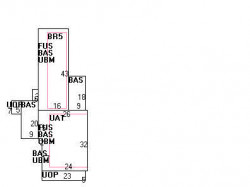 46 Elm St, Newton MA  02465-1806 floor plan