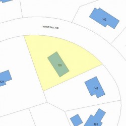 135 Kirkstall Rd, Newton MA 02460-2245 plot plan