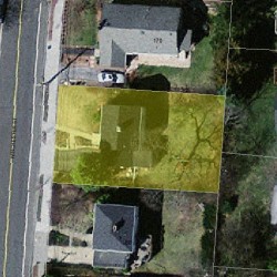 174 Winchester St, Newton MA 02461-2130 aerial view